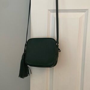 Brooks Brother Green Crossbody Leather Purse